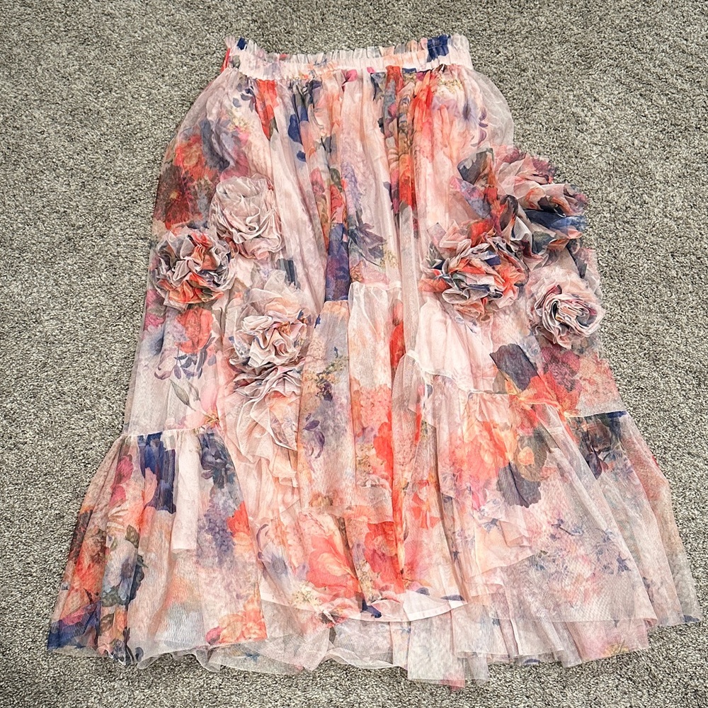 NWT Anthropologie floral skirt